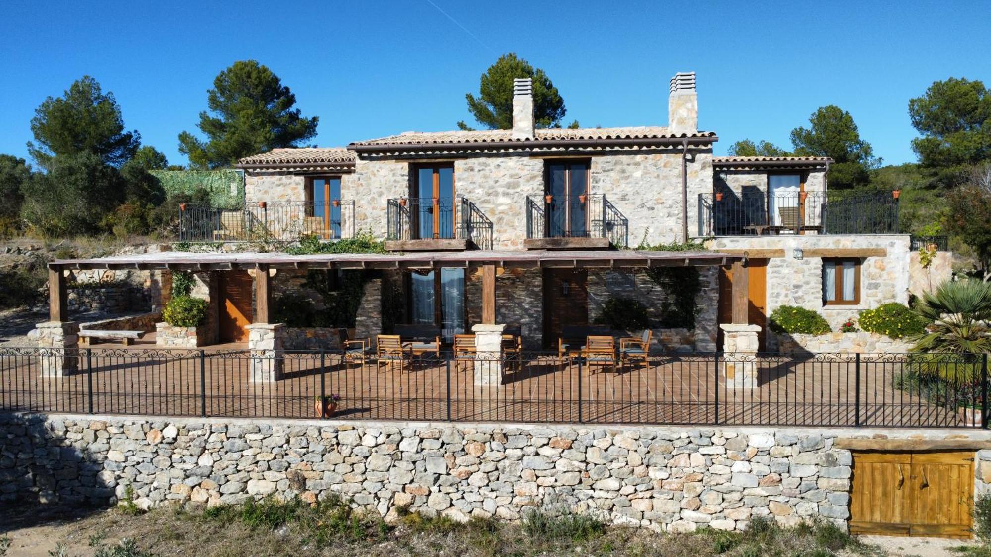 La Cueva De Miravet - Villa De Lujo En La Cima De La Montana Con Vistas Al Mar Cabanes  Exterior foto